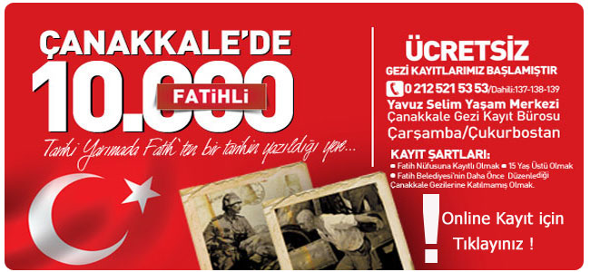 Fatih Belediyesi Geleneksel Çanakkale Turları Kayıtları Başladı 