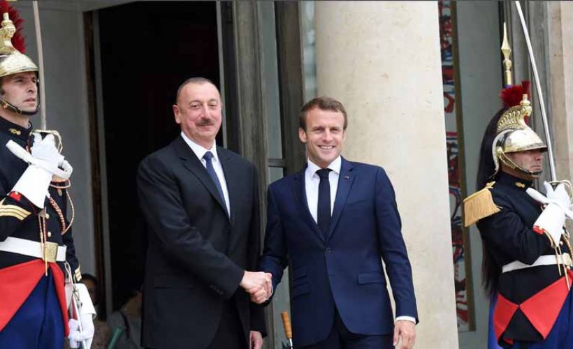 Aliyev ve Macron  Görüştü
