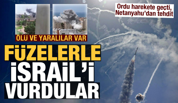 Füzelerle İsrail'i vurdular