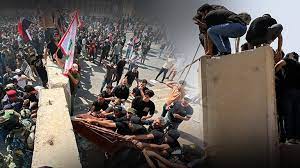 Sadr destekçileri yine Yeşil Bölge’yi bastı: 60 yaralı