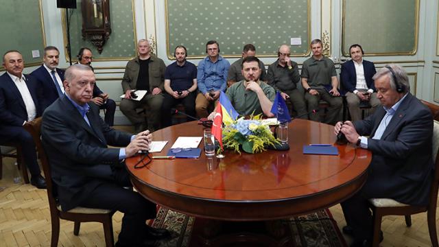 Erdoğan, Zelenski ve Guterres görüşmesi sona erdi!