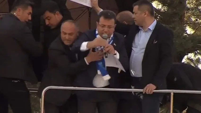 İmamoğlu na taşlı saldırıda bir uzman çavuş gözaltında