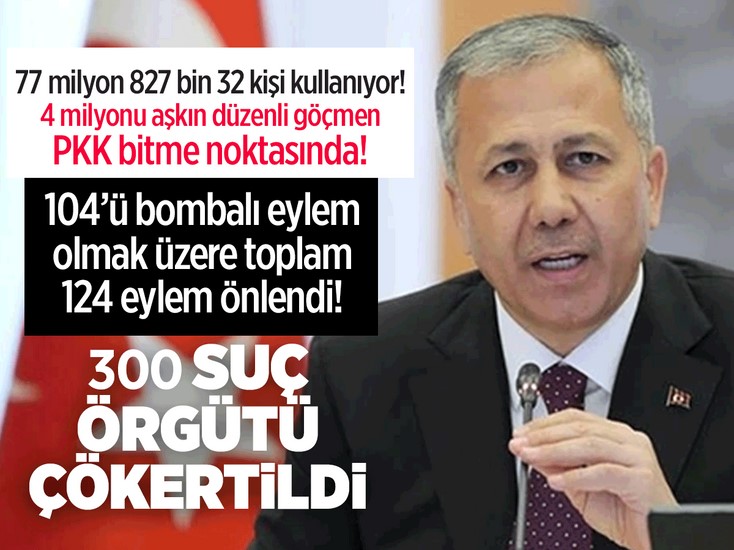 Yerlikaya'dan önemli açıklamalar!