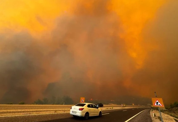 Muğlada yangın tehlike sınırına dayandı