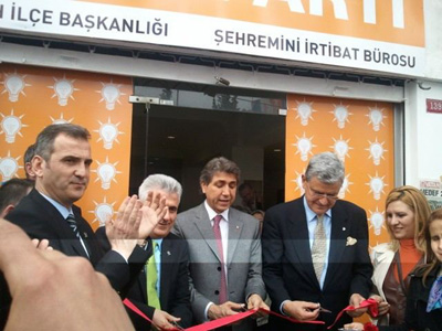 ak parti şehremini irtibat bürosu açıldı