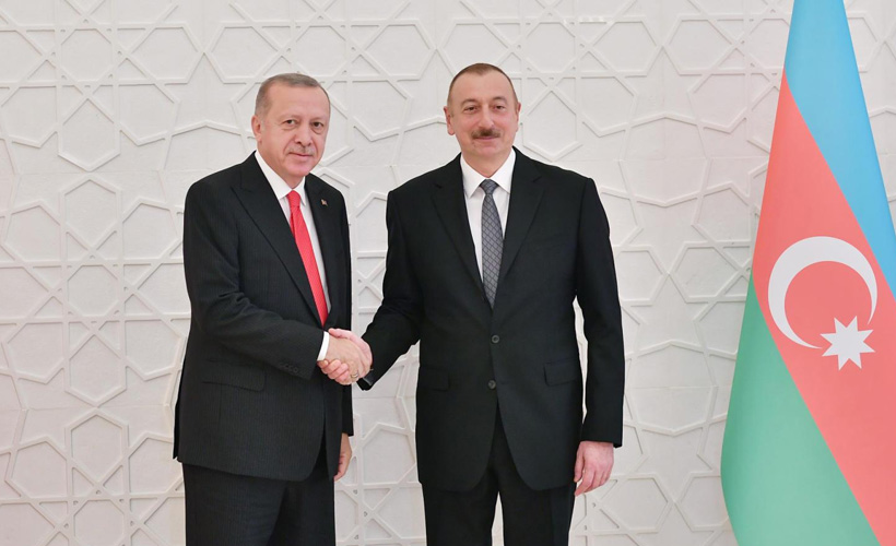 Erdoğan, Azerbaycan lideri Aliyev ile