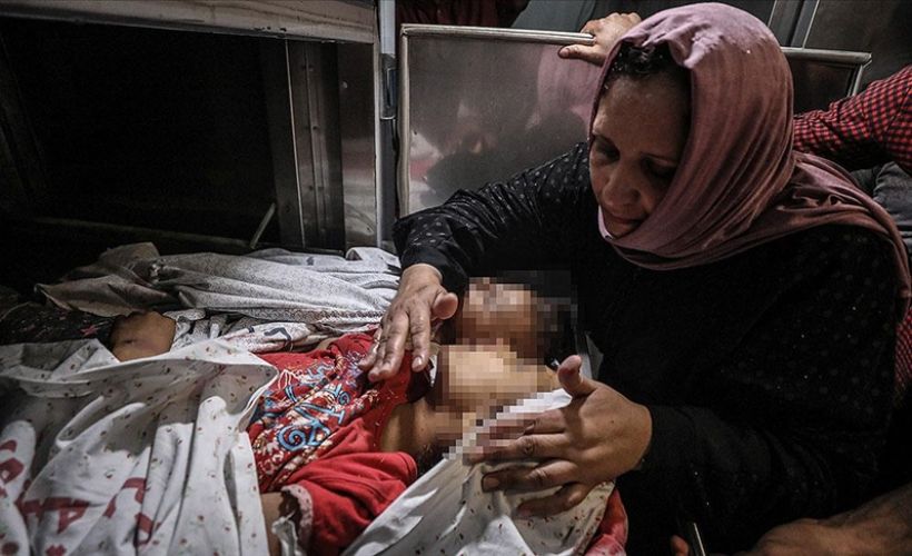 İsrail Gazzedeki güvenlik merkezlerini yoğun bombardımana