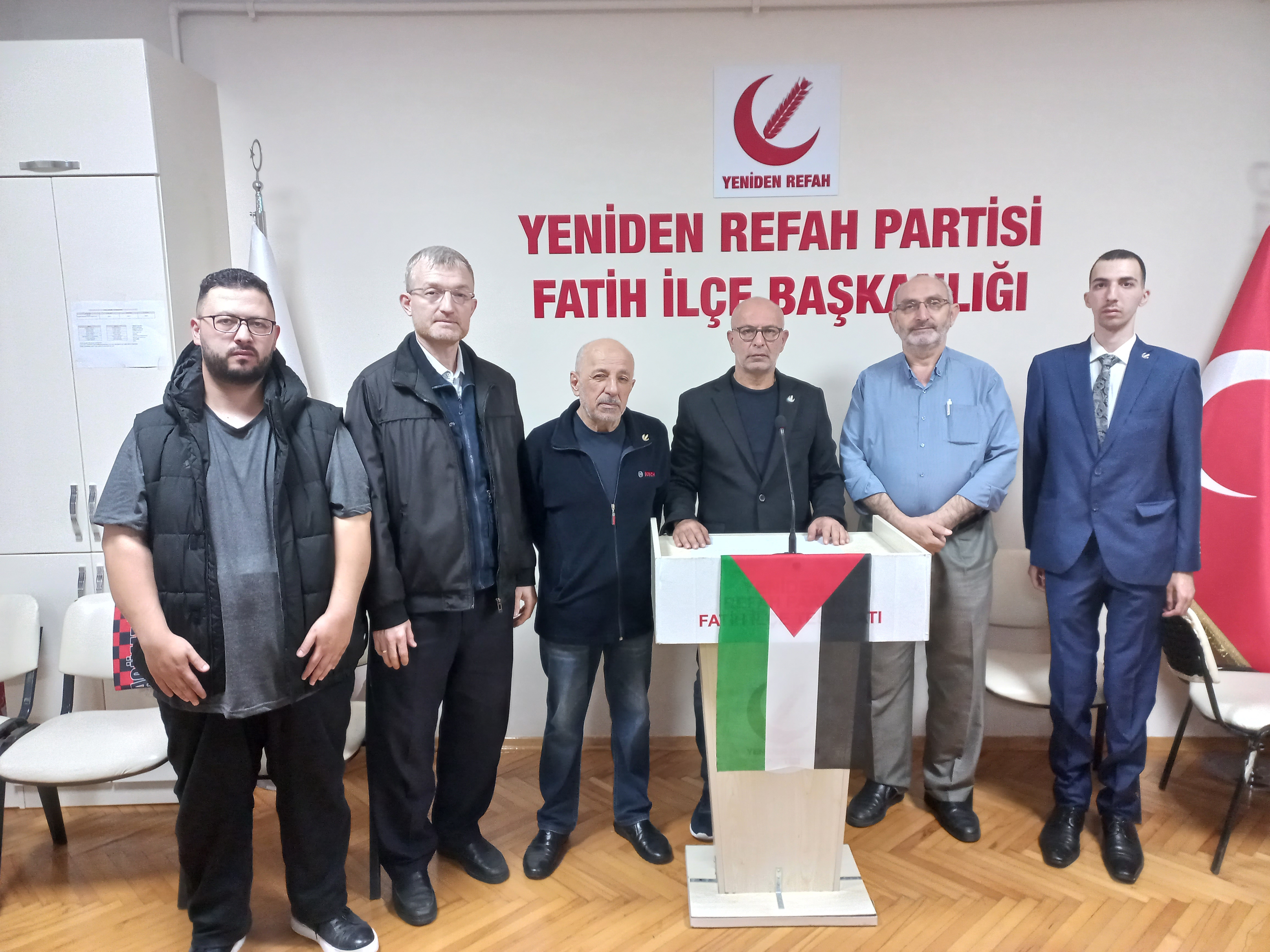 Yeniden Refah Partisi Konyada  Özgür Filistin Mitingi