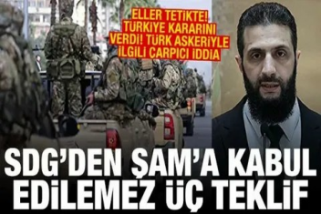 SDGden Şama kabul edilemez teklif!